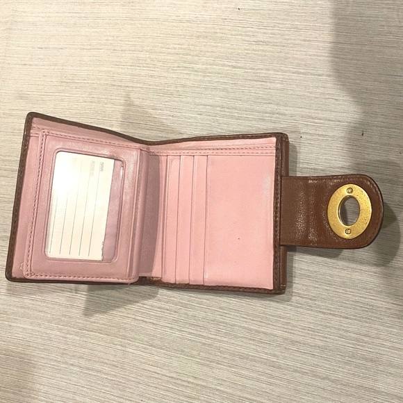 Coach Womens Brown Leather Gold hardware Wallet - Picture 5 of 7